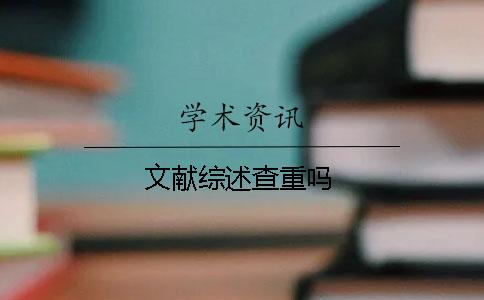 文獻綜述查重嗎